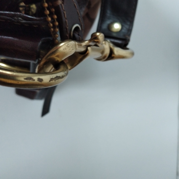 Coach satchel canvas and brown leather - Picture 9 of 10